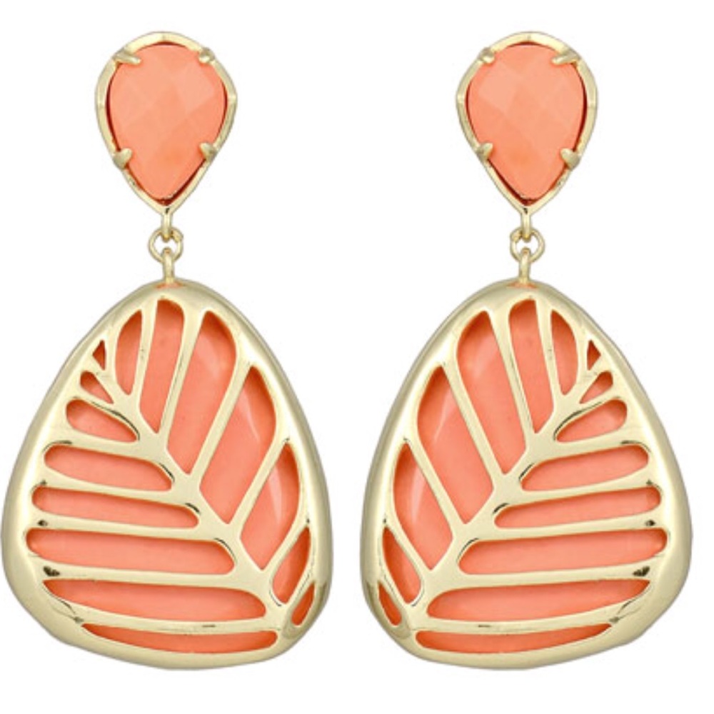 Kendra Scott Leaf-Motif Magnesite Earrings